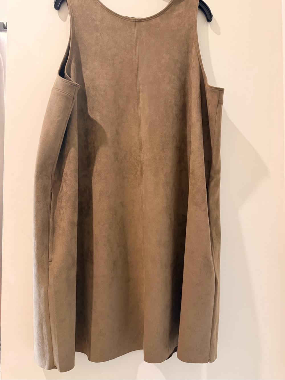 Ricki's Taupe Suede-Look Sleeveless A-Line Dress